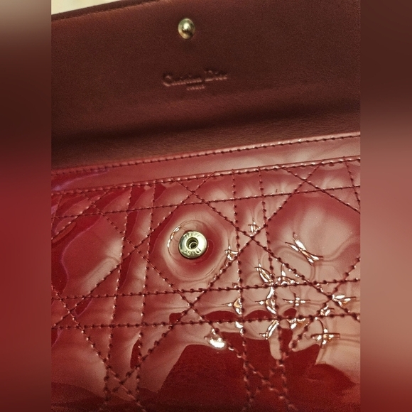 Lady Dior wallet on chain with silver hardware - Picture 4 of 13